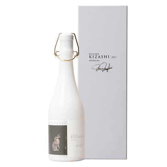 日本清酒 - 伯樂星 NIIZAWA KIZASHI 純米大吟醸 藝術家版 白樽 (7% 精米步合) 720ml - Chillax.hk